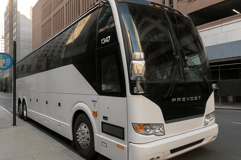 a Bus Rental Company Hollywood coach bus