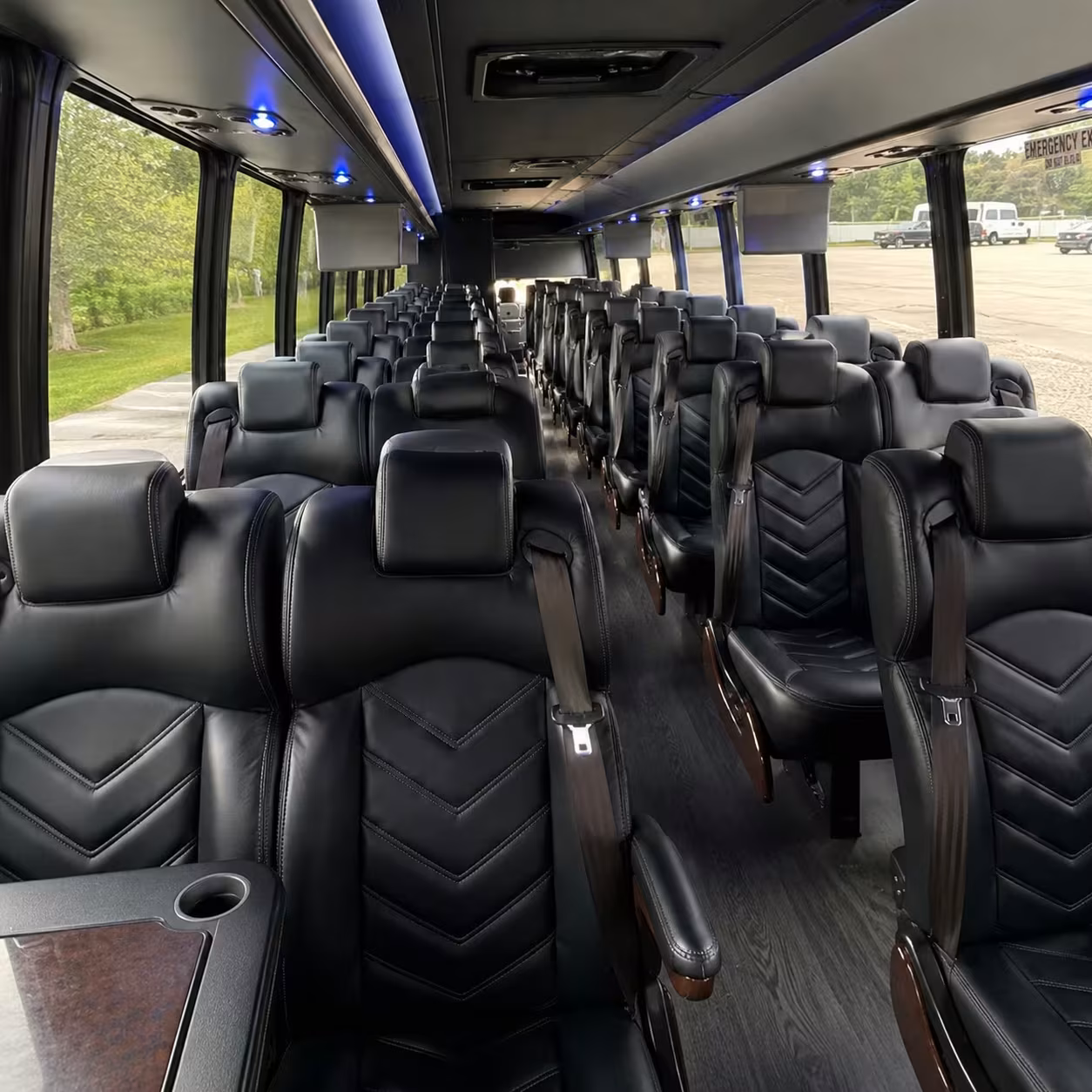 28 passenger minibus interior
