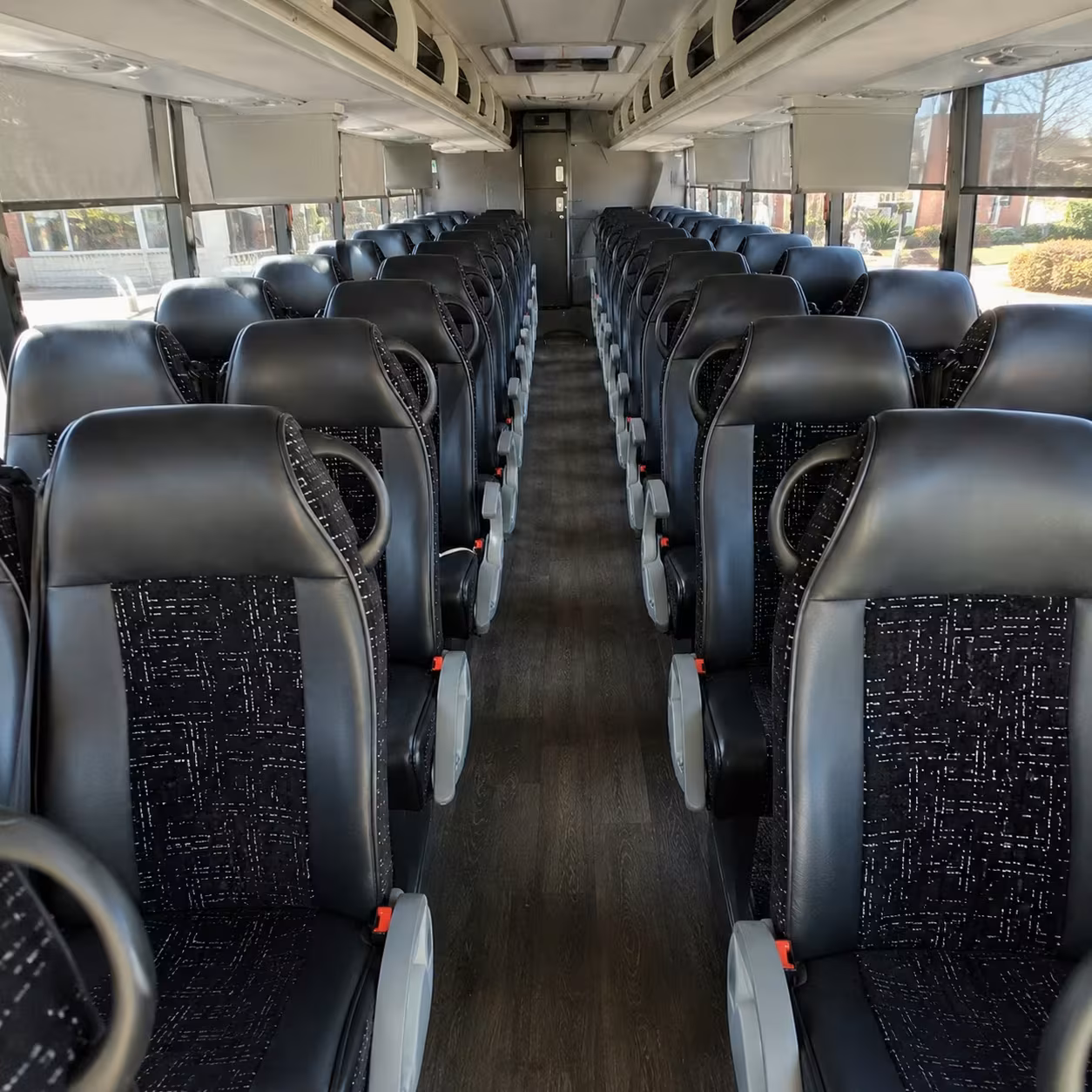 hollywood charter bus inside